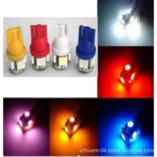 T10 5SMD LED Light 12V 24V for Interior Light Door Light Map Dome Light